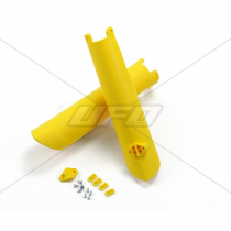 Protections de fourche - Jaune Fluo - UFO Husqvarna TC FC 2015-2018 / TE FE 2016-2018