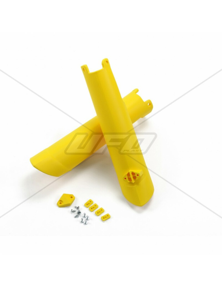 Protections de fourche - Jaune Fluo - UFO Husqvarna TC FC 2015-2018 / TE FE 2016-2018