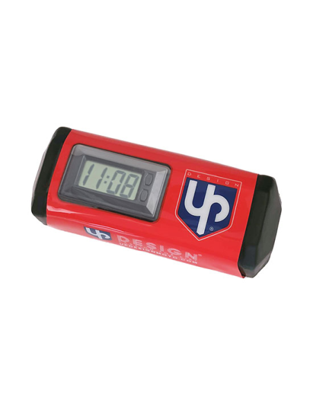 Mousse de guidon sans barre UP horloge intégrée Rouge