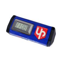 Mousse de guidon sans barre UP horloge intégrée Bleu