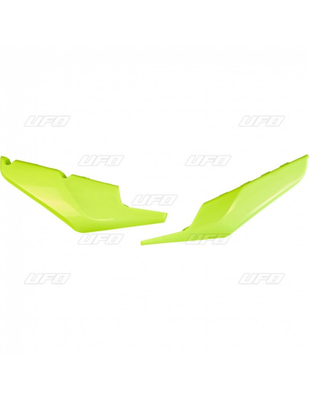 Plaques latérales basses - Jaune Fluo - UFO Husqvarna TC FC 2019-2022