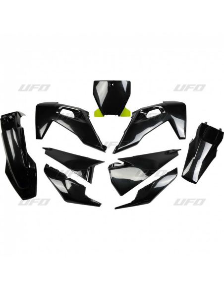 Kit plastiques - Noir - UFO Husqvarna TC FC 2019-2022