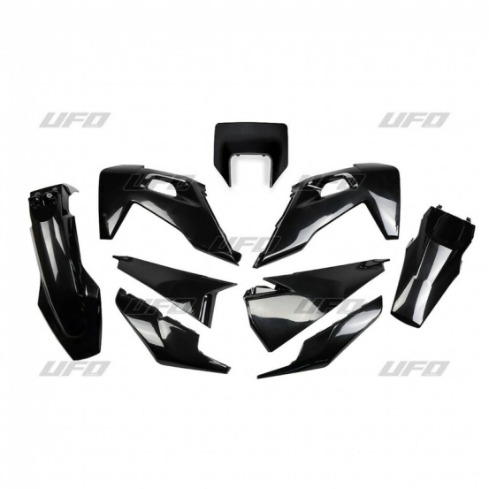 Kit plastiques - Noir - UFO Husqvarna TE FE 2020-2023