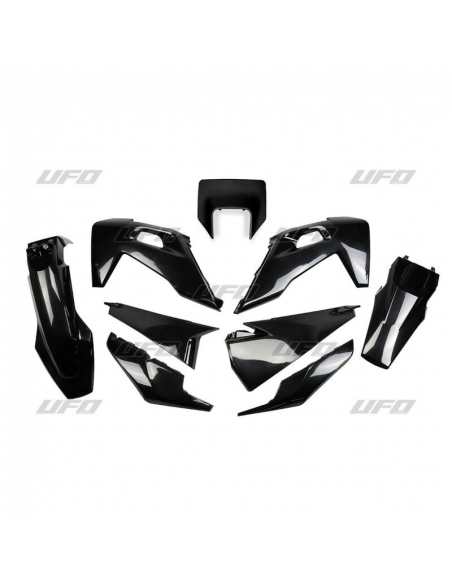 Kit plastiques - Noir - UFO Husqvarna TE FE 2020-2023