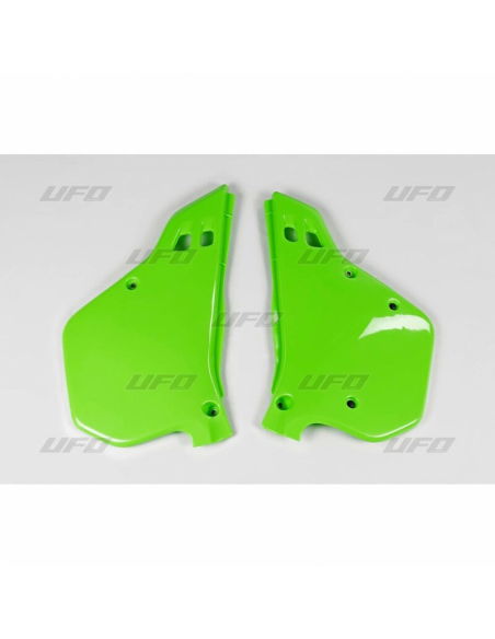 Plaques latérales - Vert - UFO Kawasaki 125 250 KX 1990-1991