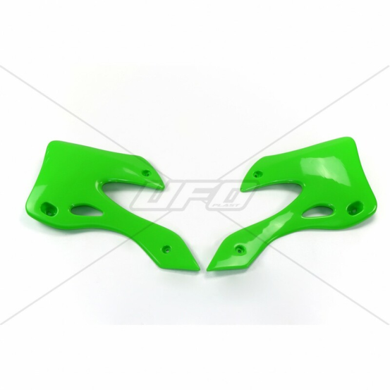 Ouies de radiateur - Vert - UFO Kawasaki 125 250 KX 1999-2002