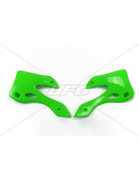 Ouies de radiateur - Vert - UFO Kawasaki 125 250 KX 1999-2002
