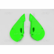 Plaques latérales - Vert - UFO Kawasaki 65 KX 2001-2013 / 110 KLX 2001-2009