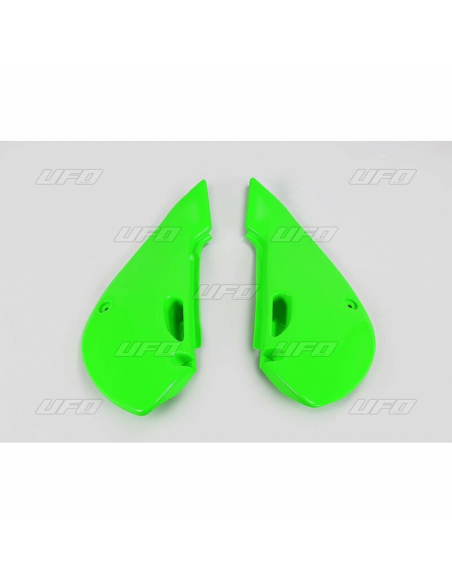 Plaques latérales - Vert - UFO Kawasaki 65 KX 2001-2013 / 110 KLX 2001-2009