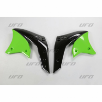 Ouies de radiateur - Noir Vert - UFO Kawasaki 250 KXF 2006-2008