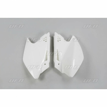 Plaques latérales - Blanc - UFO Kawasaki 250 KXF 2006-2008
