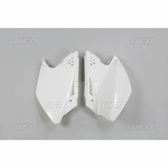 Plaques latérales - Blanc - UFO Kawasaki 250 KXF 2006-2008