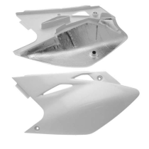 Plaques latérales - Blanc - UFO Kawasaki 450 KXF 2006-2008