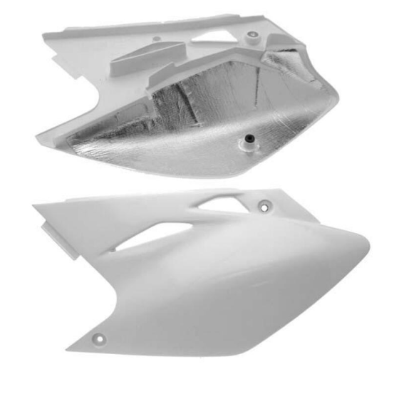 Plaques latérales - Blanc - UFO Kawasaki 450 KXF 2006-2008