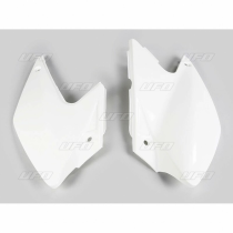 Plaques latérales - Blanc - UFO Kawasaki 450 KLXR 2008-2012