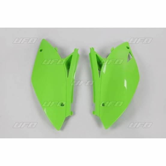 Plaques latérales - Vert - UFO Kawasaki 450 KXF 2009-2011