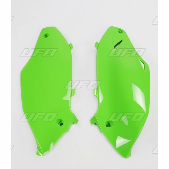 Plaques latérales - Vert - UFO Kawasaki 250 KXF 2013-2016 / 450 KXF 2012-2015