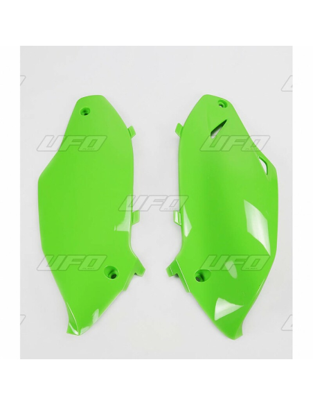 Plaques latérales - Vert - UFO Kawasaki 250 KXF 2013-2016 / 450 KXF 2012-2015