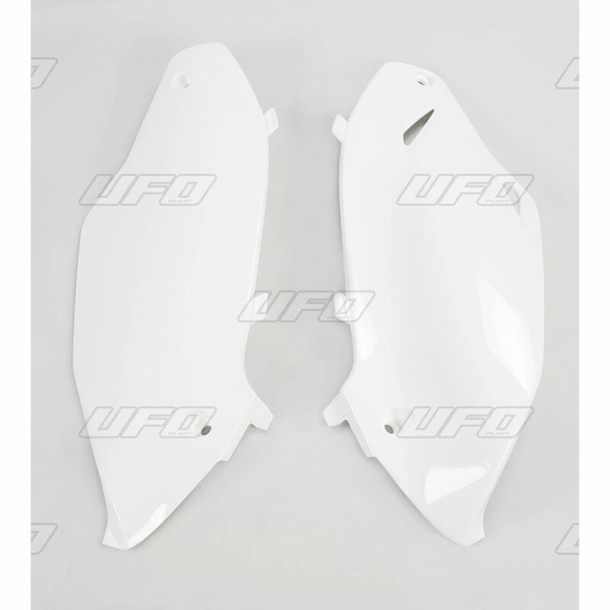 Plaques latérales - Blanc - UFO Kawasaki 250 KXF 2013-2016 / 450 KXF 2012-2015