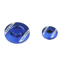 Kit bouchons moteur SCAR Yamaha 450 YZF 2023-2026 Bleu
