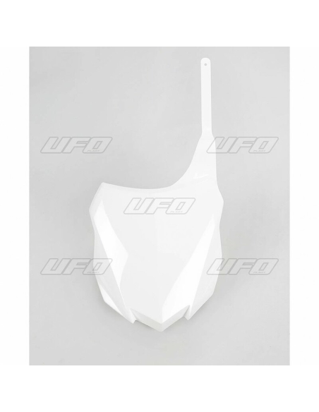 Plaque avant - Blanc - UFO Kawasaki 250 KXF 2013-2016 / 450 KXF 2013-2015