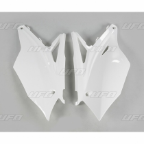 Plaques latérales - Blanc - UFO Kawasaki 450 KXF 2016