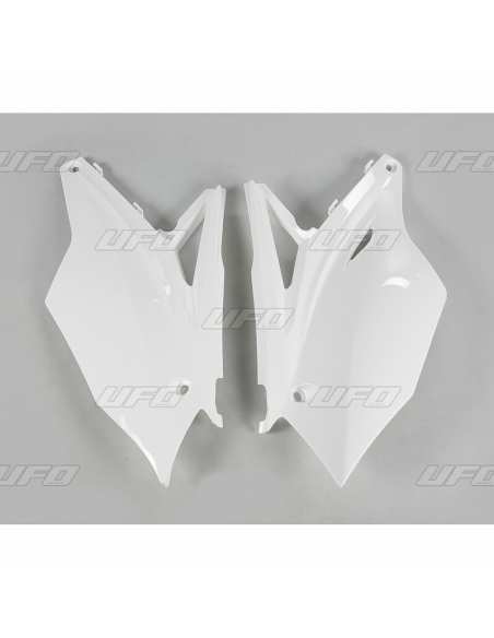 Plaques latérales - Blanc - UFO Kawasaki 450 KXF 2016