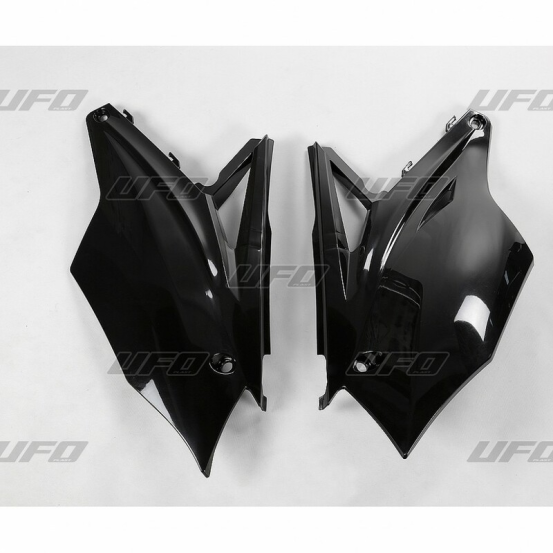 Plaques latérales - Noir - UFO Kawasaki 450 KXF 2016