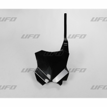 Plaque avant - Noir - UFO Kawasaki 450 KXF 2016-2026 / 250 KXF 2017-2026