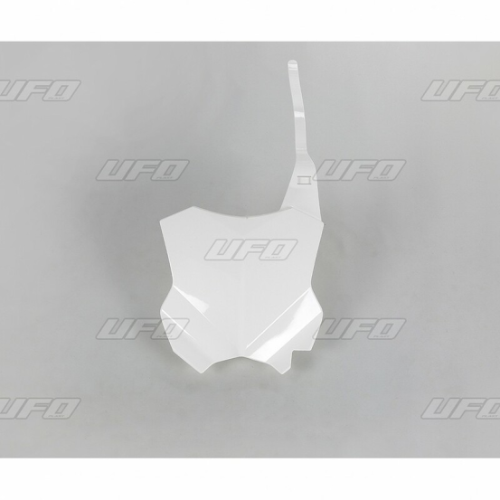 Plaque avant - Blanc - UFO Kawasaki 450 KXF 2016-2026 / 250 KXF 2017-2026