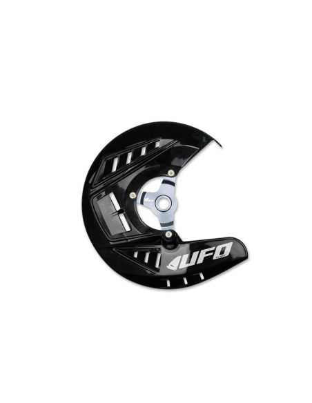 Protection disque - Noir - UFO OVERSIZE avec platine aluminium Kawasaki 250 450 KXF 2013-2016