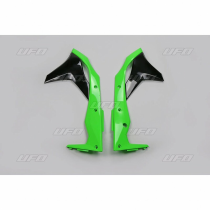 Ouies de Radiateur - Noir Vert - UFO Kawasaki 250 KXF 2017