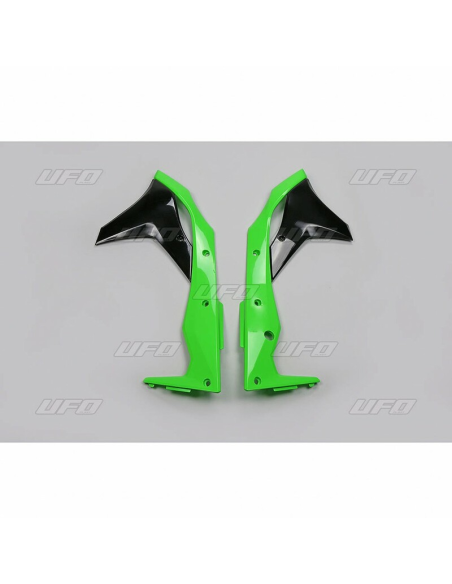 Ouies de Radiateur - Noir Vert - UFO Kawasaki 250 KXF 2017