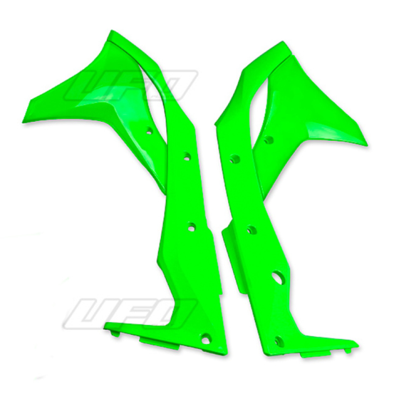 Ouïes de radiateur - Vert Fluo - UFO Kawasaki 250 KXF 2017