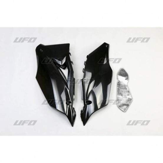 Plaques latérales - Noir - UFO Kawasaki 450 KXF 2019