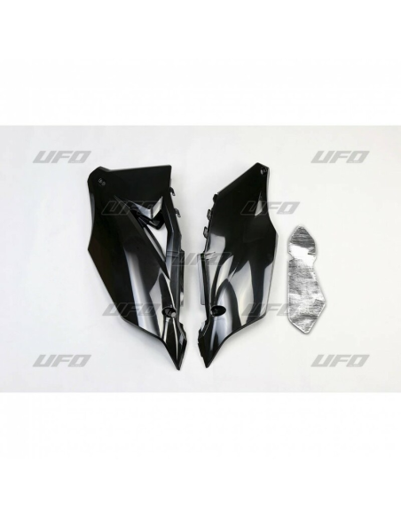 Plaques latérales - Noir - UFO Kawasaki 450 KXF 2019