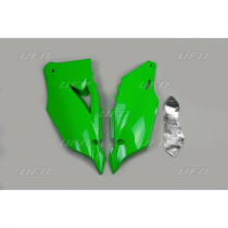 Plaques latérales - Vert - UFO Kawasaki 450 KXF 2019