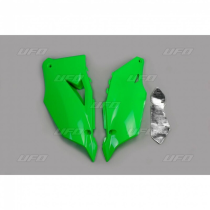 Plaques latérales - Vert Fluo - UFO Kawasaki 450 KXF 2019