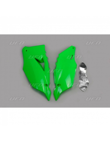 Plaques latérales - Vert Fluo - UFO Kawasaki 450 KXF 2019