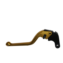 Levier d'embrayage fixe court en aluminium usiné CNC anodisé or ACCOSSATO - HONDA
