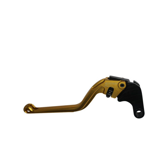 Levier d'embrayage fixe court en aluminium usiné CNC anodisé or ACCOSSATO - HONDA