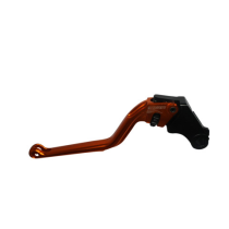 Levier d'embrayage fixe en aluminium usiné CNC anodisé orange ACCOSSATO - HONDA
