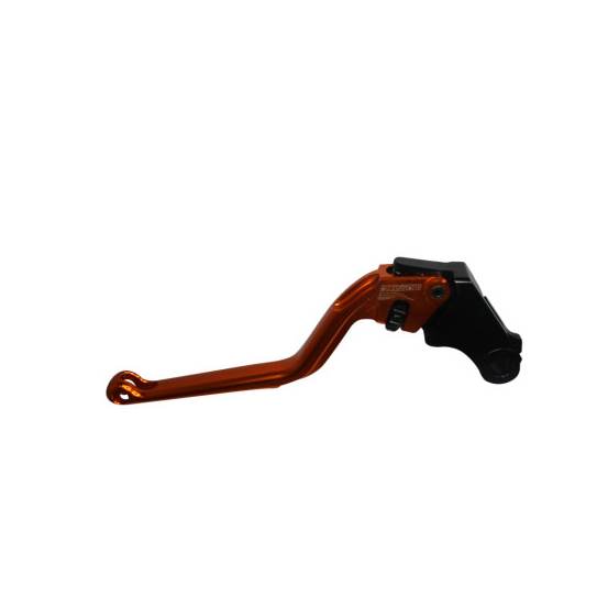 Levier d'embrayage fixe en aluminium usiné CNC anodisé orange ACCOSSATO - HONDA