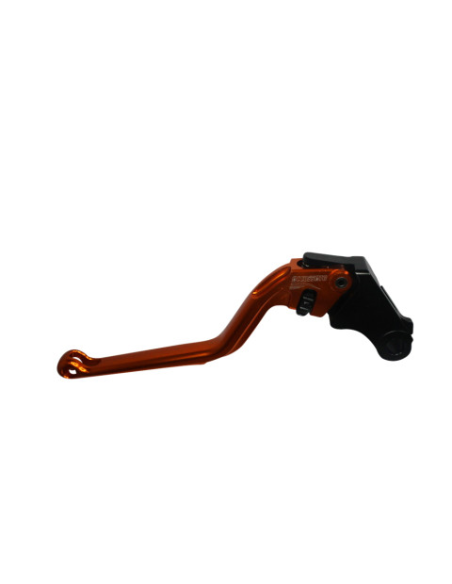 Levier d'embrayage fixe en aluminium usiné CNC anodisé orange ACCOSSATO - HONDA