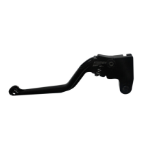 Levier d'embrayage fixe en aluminium usiné CNC anodisé noir ACCOSSATO - TRIUMPH