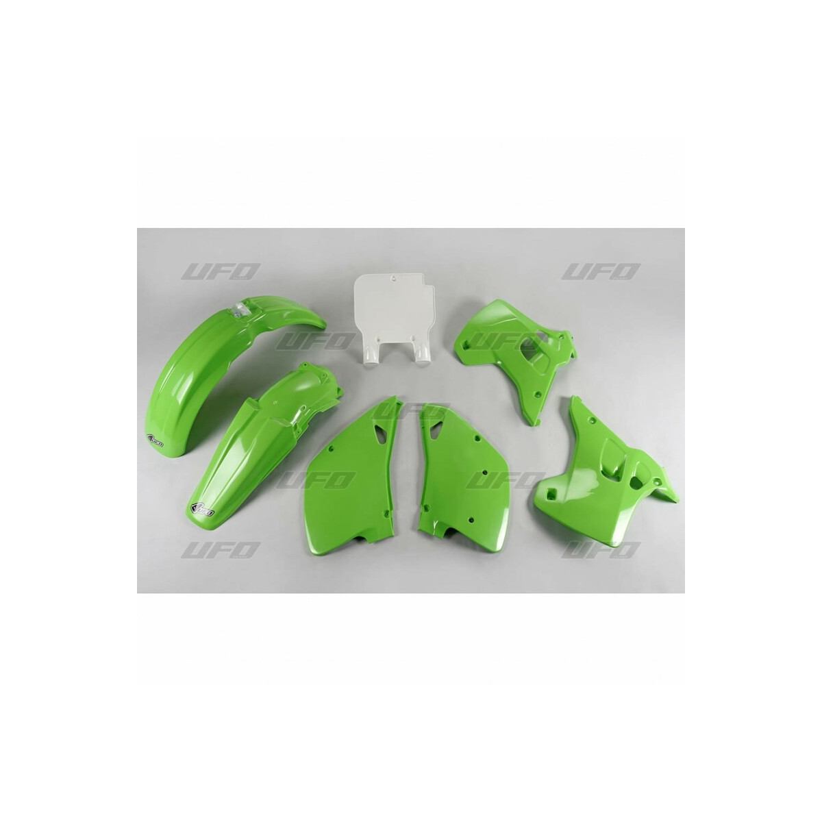 Kit Carénage Complet UFO PLAST Vert Pour Kawasaki KX 125 / KX 250 (année 1992) - Remplacement Pièces Plastiques