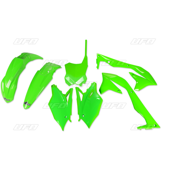 KIT PLASTIQUES - Vert Fluo - UFO Kawasaki 450 KX-F 2016-2017