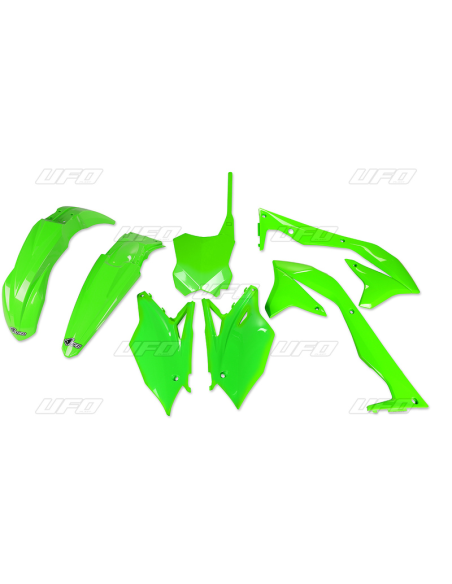KIT PLASTIQUES - Vert Fluo - UFO Kawasaki 450 KX-F 2016-2017