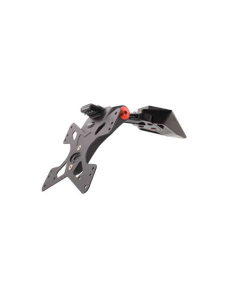 Support de plaque réglable Premium EVOTECH - TRIUMPH 675 DAYTONA - STREET TRIPLE 2013-16 / 765 STREET TRIPLE 2017-2023