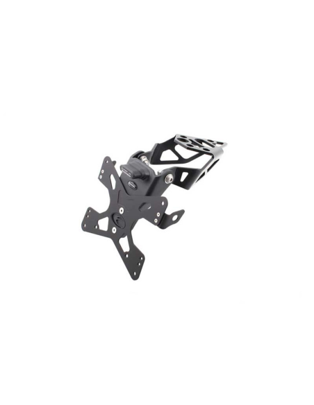 Support de plaque réglable EVOTECH - TRIUMPH 675 DAYTONA - STREET TRIPLE 2013-16 / 765 STREET TRIPLE 2017-2023